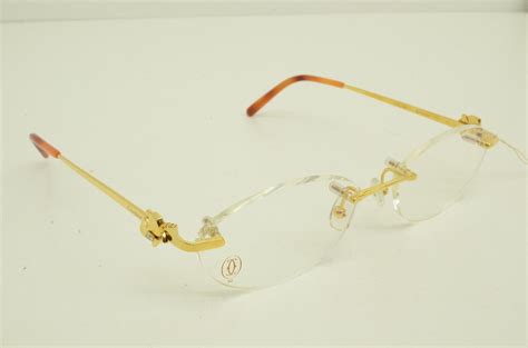 lentes cartier originales|cartier rimless eyeglasses.